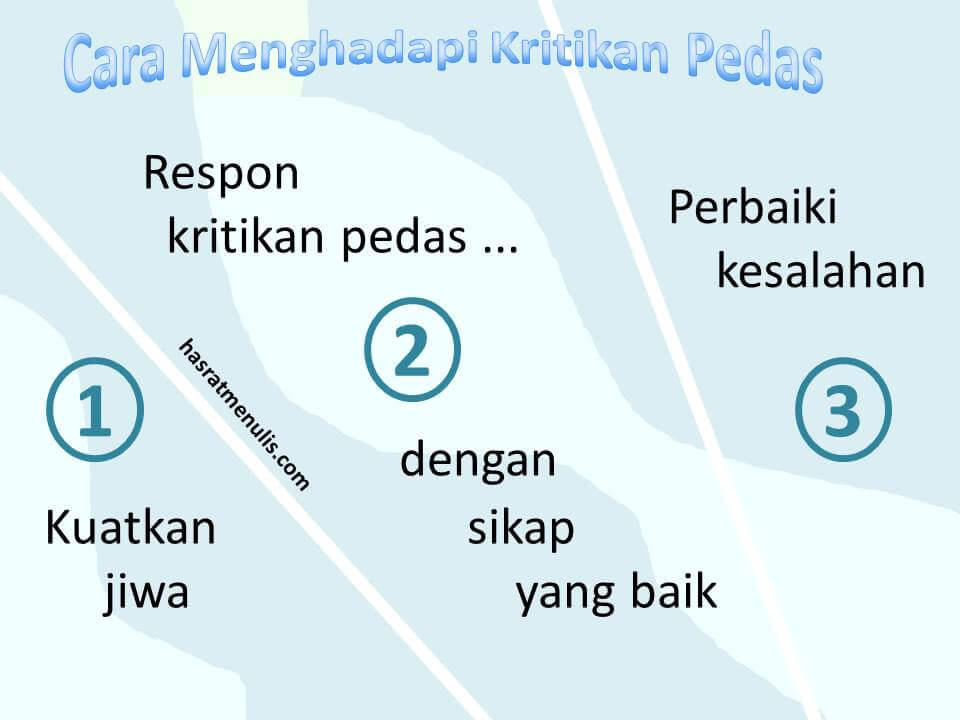 cara menghadapi kritikan pedas